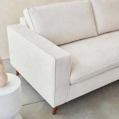 Sofá-cama em tecido com colchão, 3 lugares