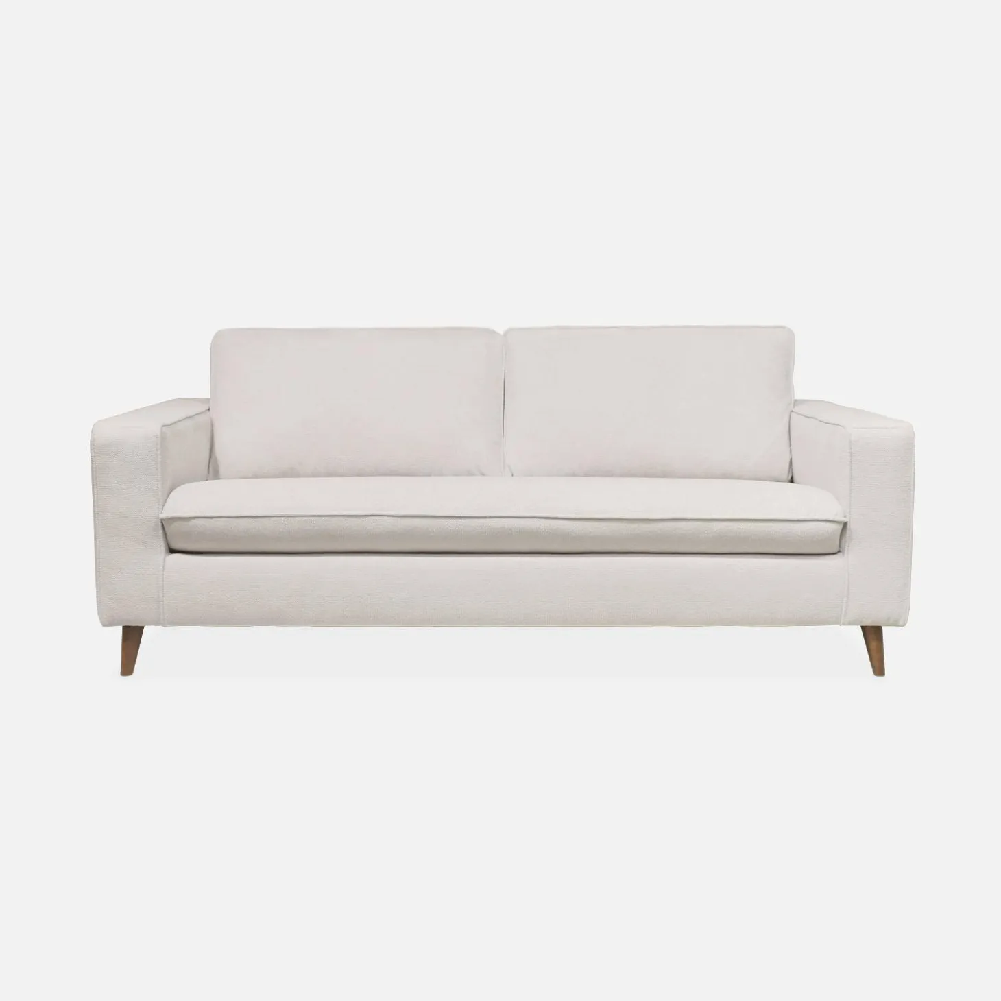 Sofá-cama em tecido com colchão, 3 lugares