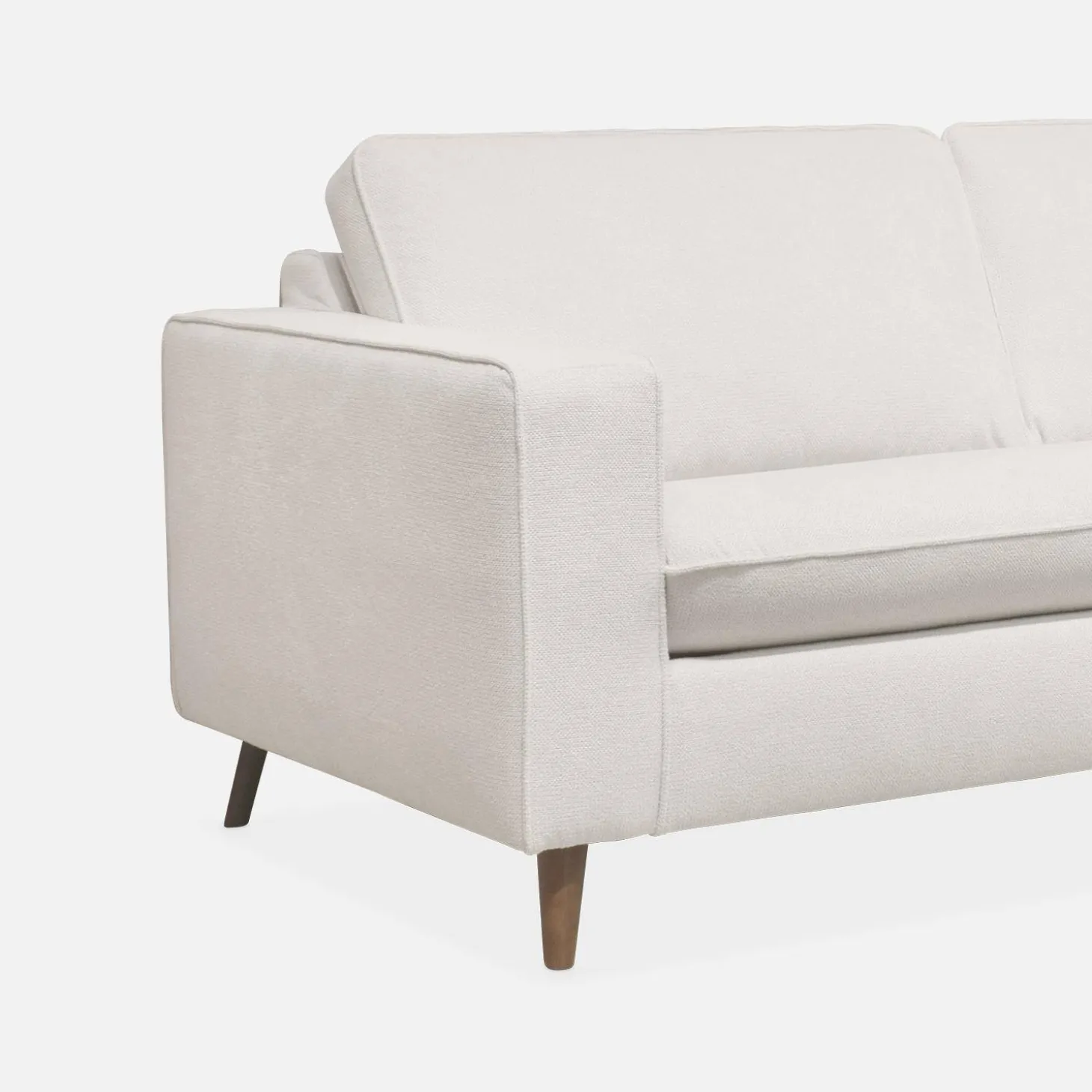 Sofá-cama em tecido com colchão, 3 lugares