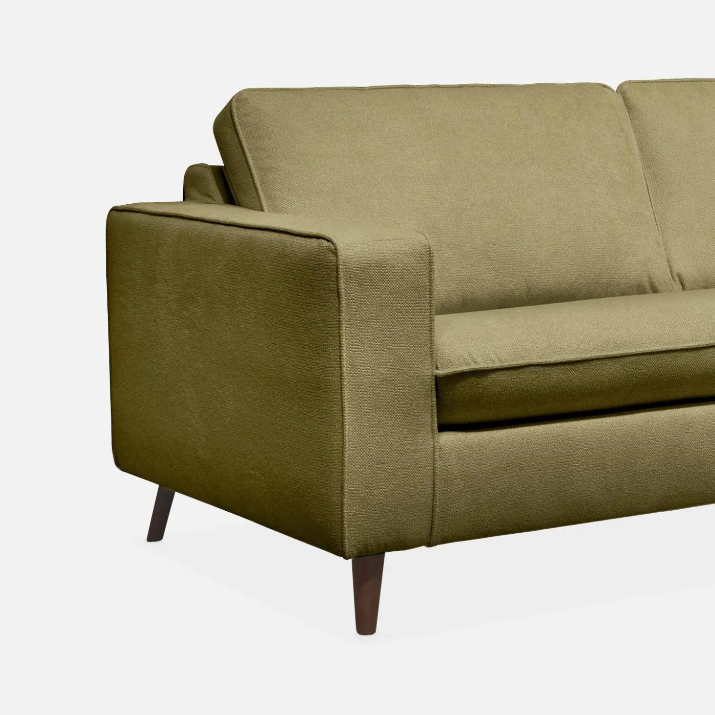 Sofá-cama em tecido com colchão, 3 lugares