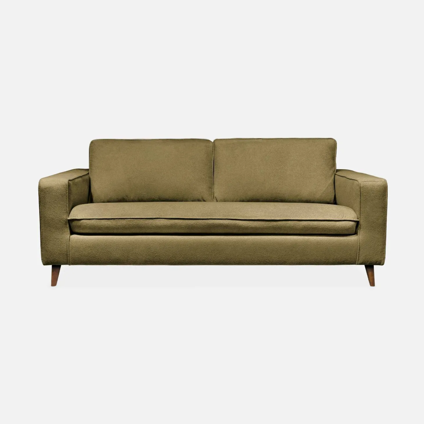 Sofá-cama em tecido com colchão, 3 lugares