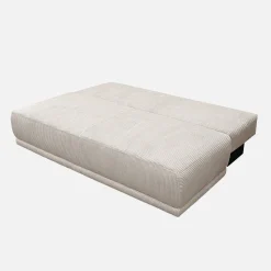 Sofá-cama em veludo canelado, 3 lugares