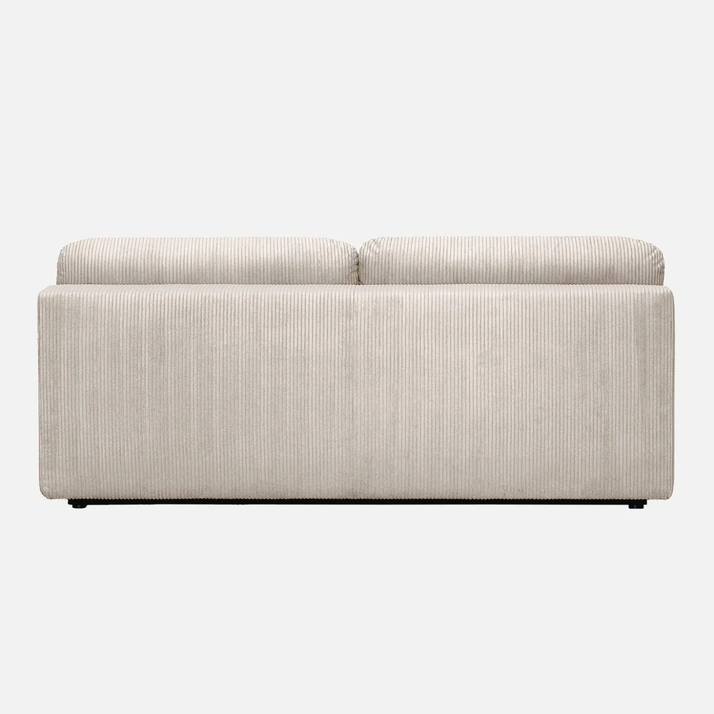 Sofá-cama em veludo canelado, 3 lugares