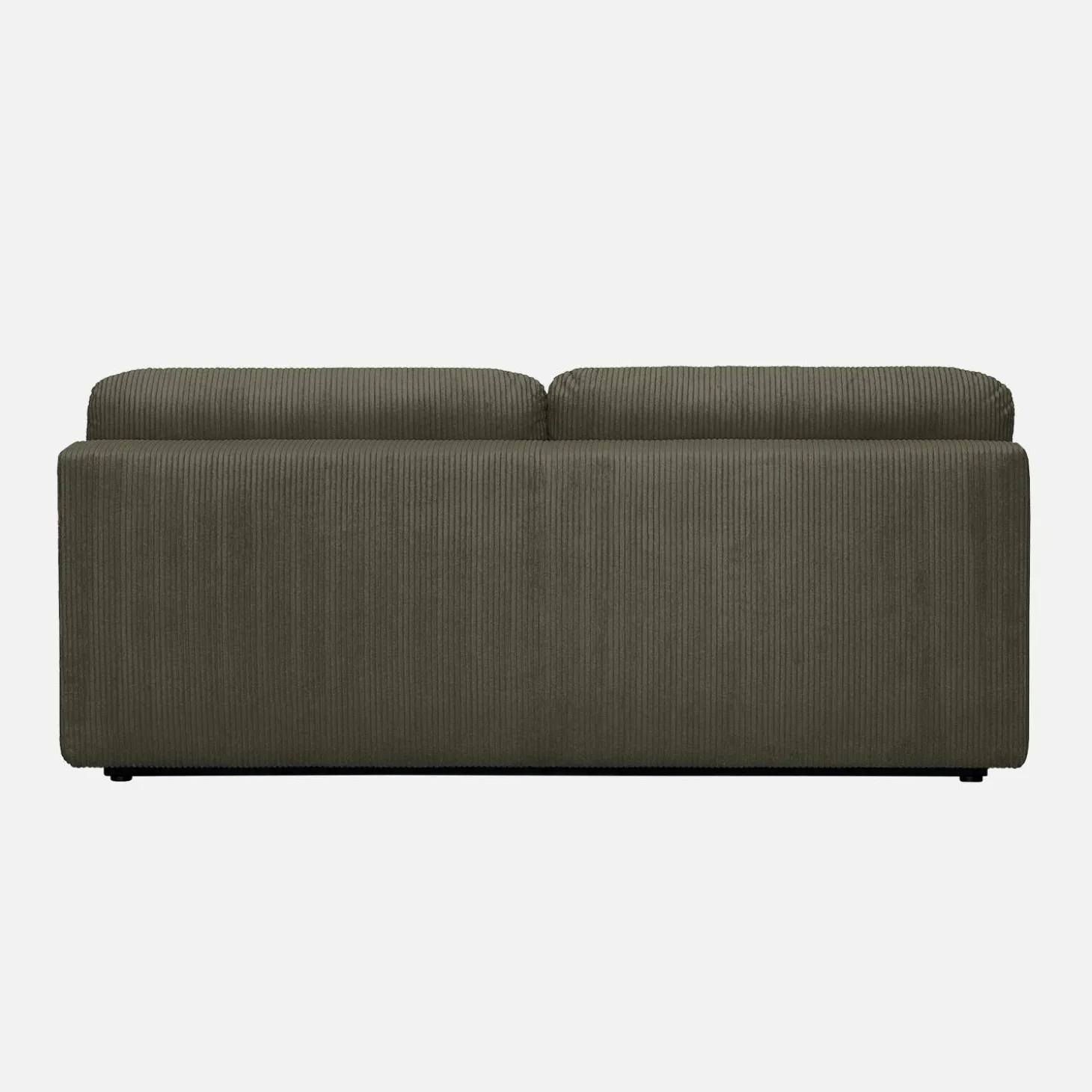 Sofá-cama em veludo canelado, 3 lugares