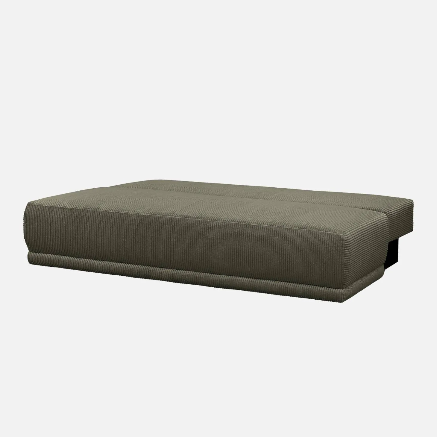 Sofá-cama em veludo canelado, 3 lugares