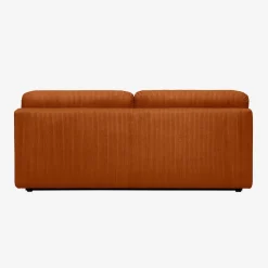 Sofá-cama em veludo canelado, 3 lugares