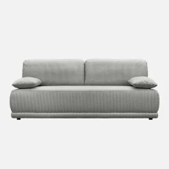 Sofá-cama em veludo canelado, 3 lugares