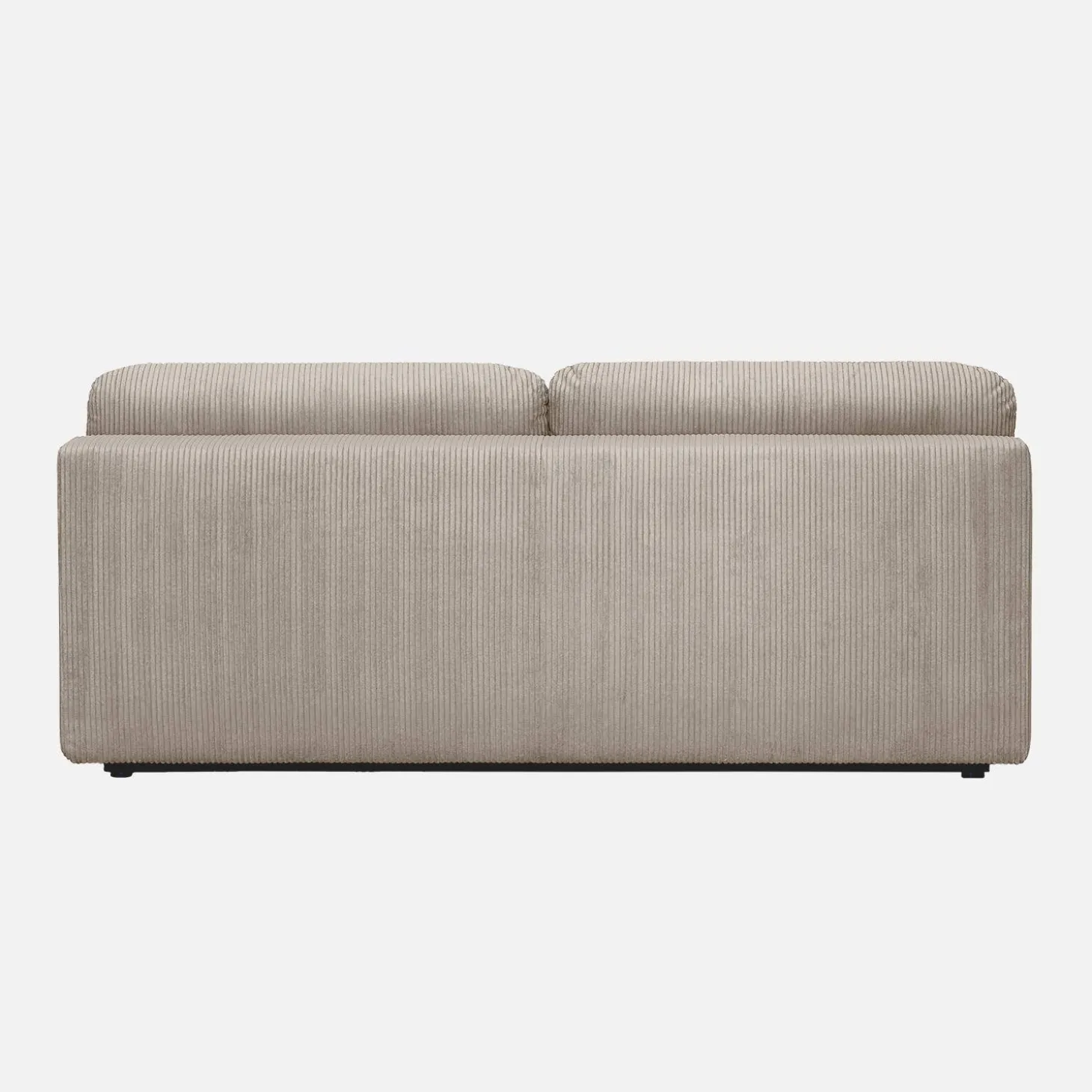 Sofá-cama em veludo canelado, 3 lugares