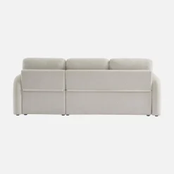 Sofá-cama reversível em tecido bouclé, 3 lugares