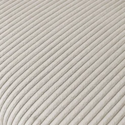 Sofá-cama reversível em veludo canelado com pés em metal, 2-3 lugares