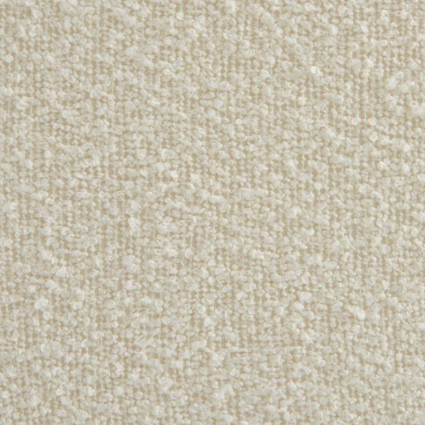 Sofá de canto modular com apoio para os pés em tecido bouclé, 7 lugares