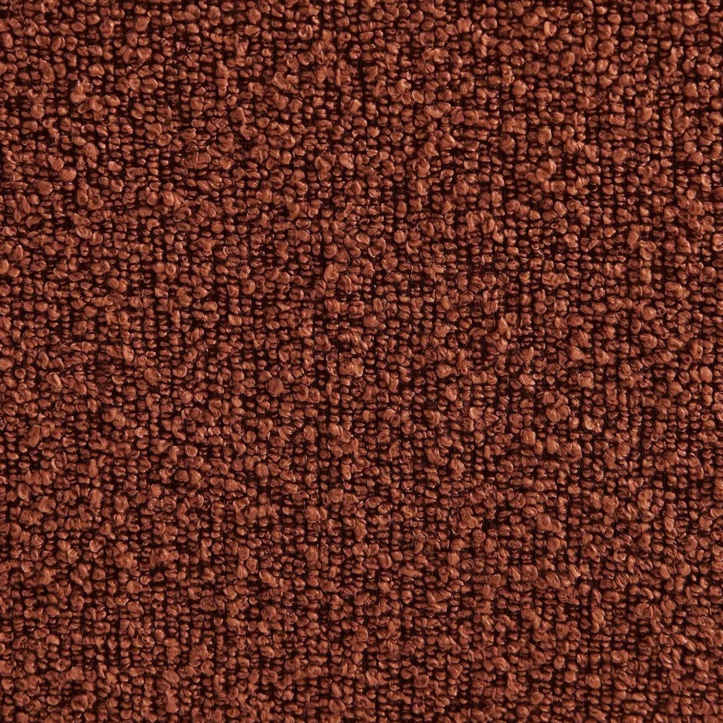 Sofá de canto modular com apoio para os pés em tecido bouclé, 7 lugares