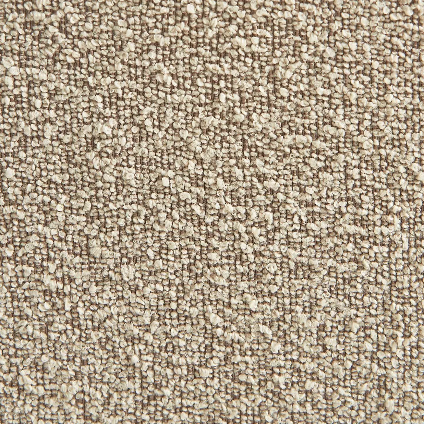 Sofá de canto modular com apoio para os pés em tecido bouclé, 7 lugares