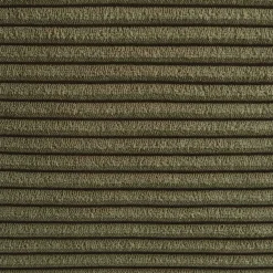 Sofá de canto modular com apoio para os pés em veludo canelado, 5 lugares