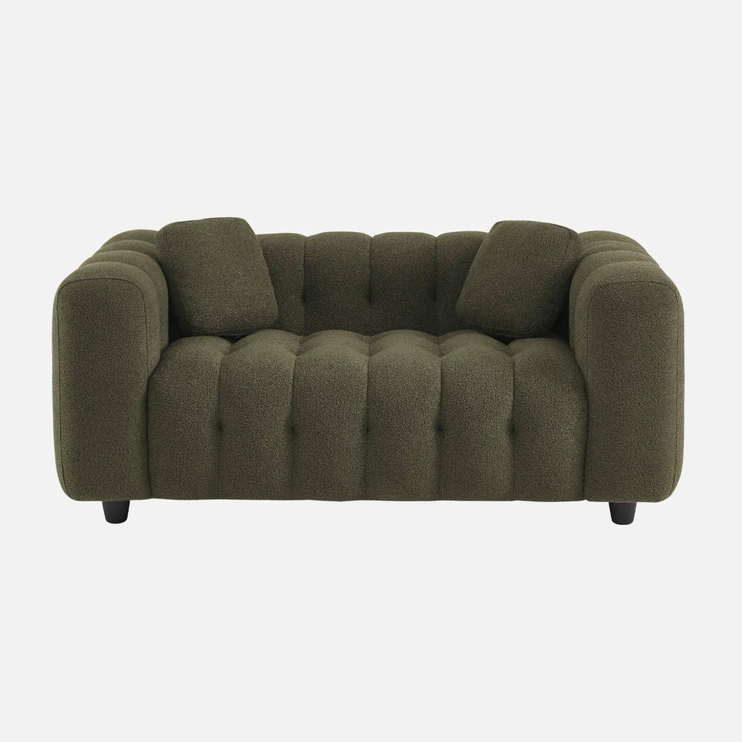 Sofá em tecido bouclé, 2 lugares