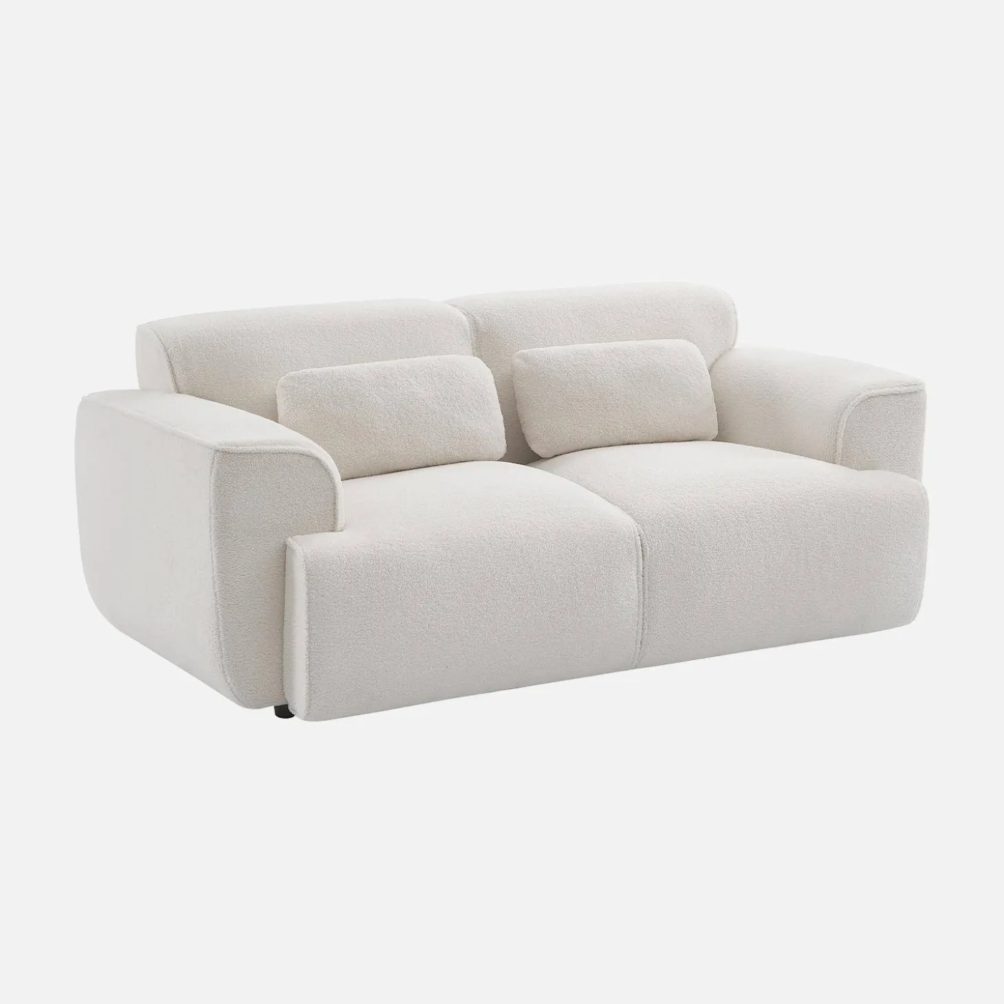 Sofá em tecido bouclé, 2 lugares