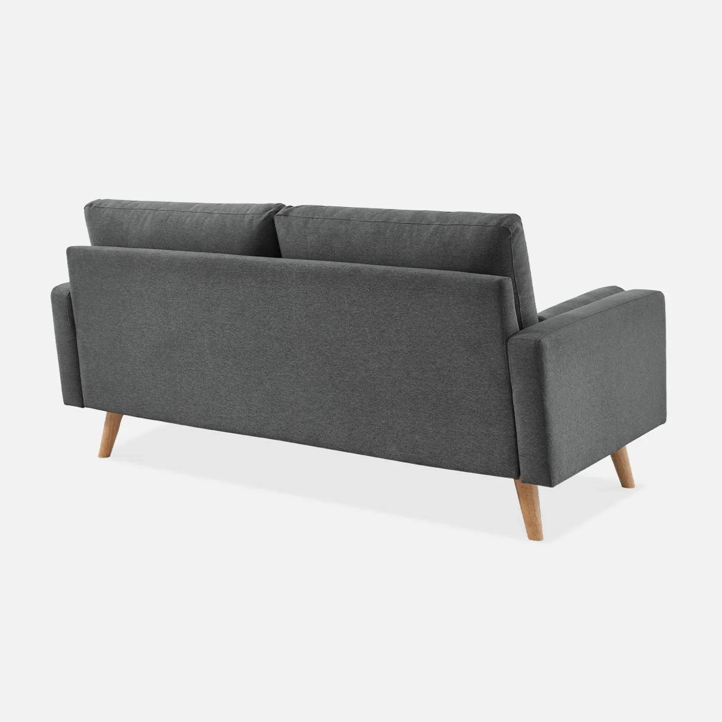 Sofá em tecido de estilo escandinavo, 3 lugares