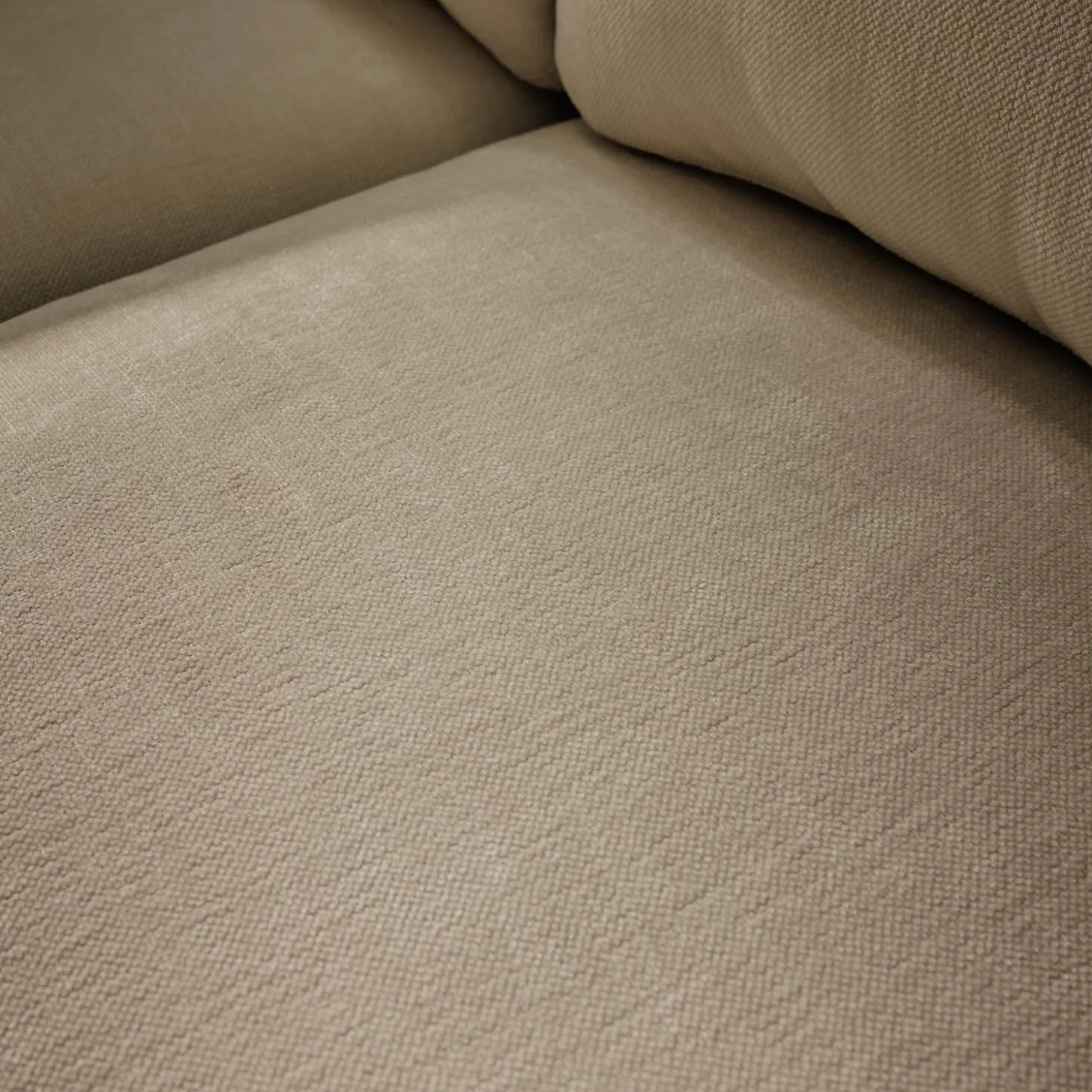 Sofá em tecido liso om capa removível, 2 lugares