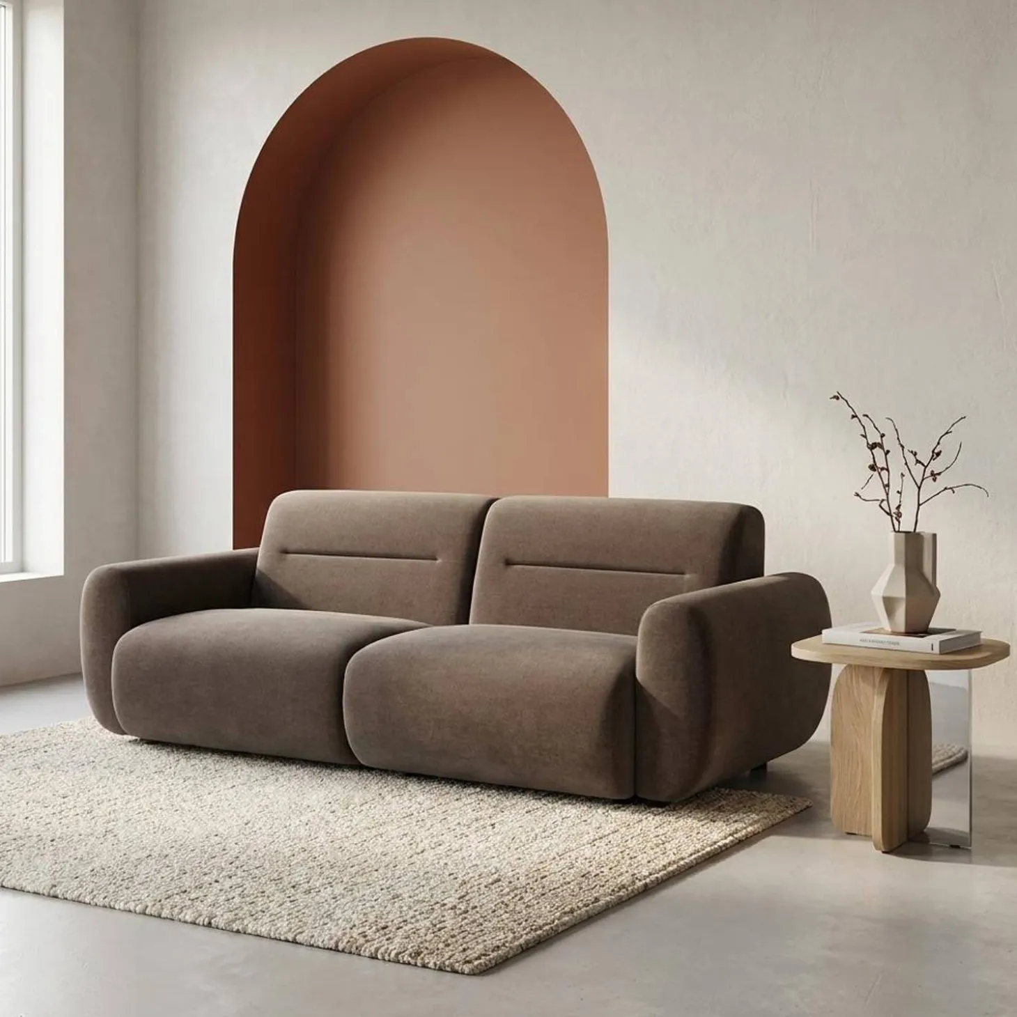 Sofá em tecido, 3 lugares