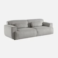 Sofá em veludo canelado fino, 3 lugares