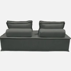 Sofá modular em tecido alcochoado, 2 lugares