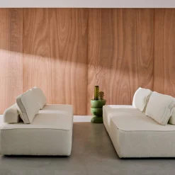 Sofá modular em tecido boucle de 4 lugares