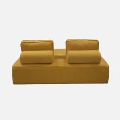 Sofá modular em tecido boucle de 4 lugares