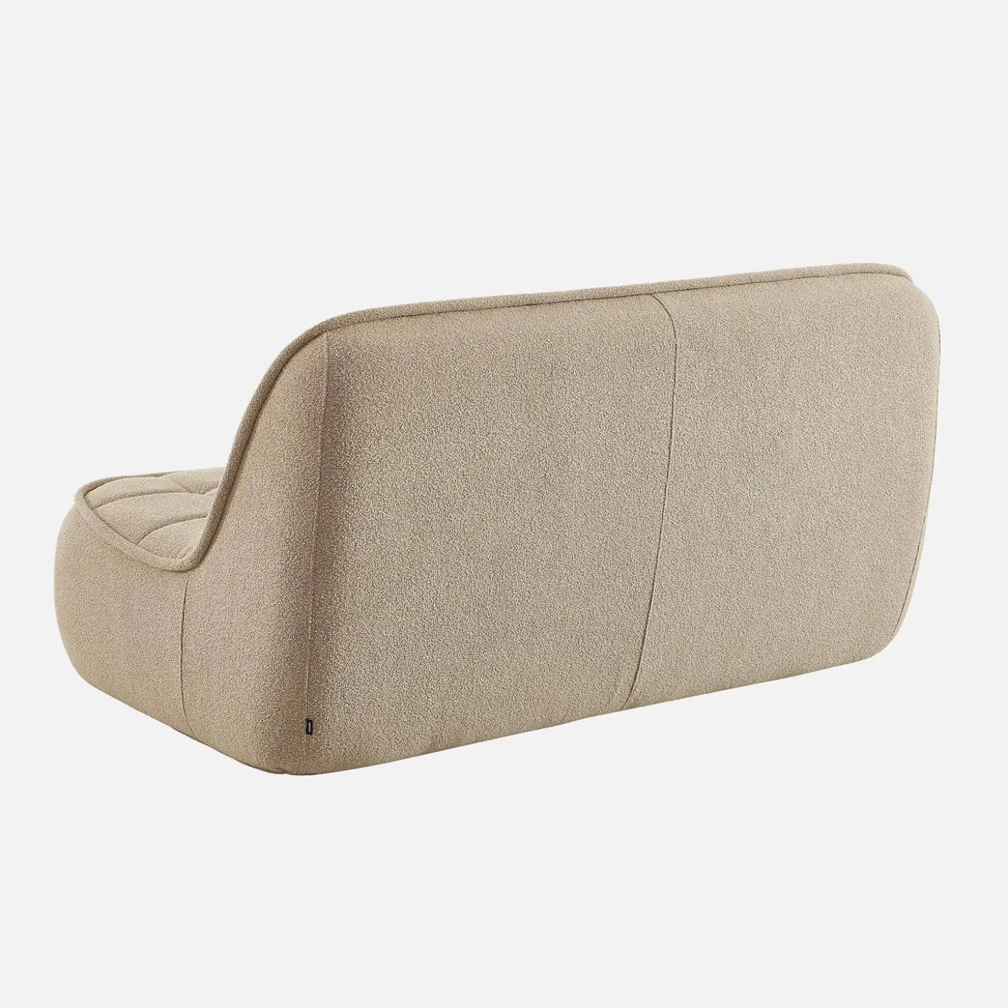 Sofá modular em tecido bouclé, 2 lugares