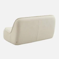 Sofá modular em tecido bouclé, 2 lugares