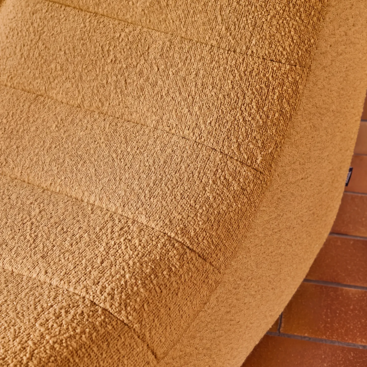 Sofá modular em tecido bouclé, 2 lugares