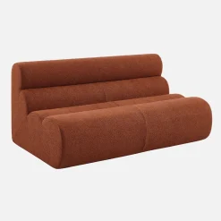 Sofá modular em tecido bouclé, 2 lugares