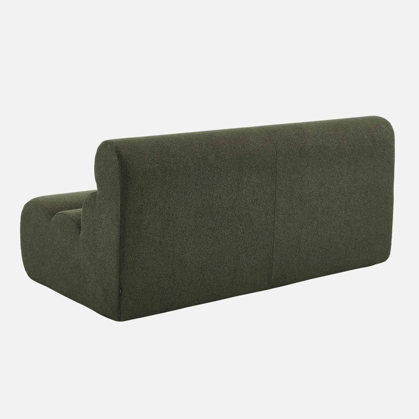 Sofá modular em tecido bouclé, 2 lugares