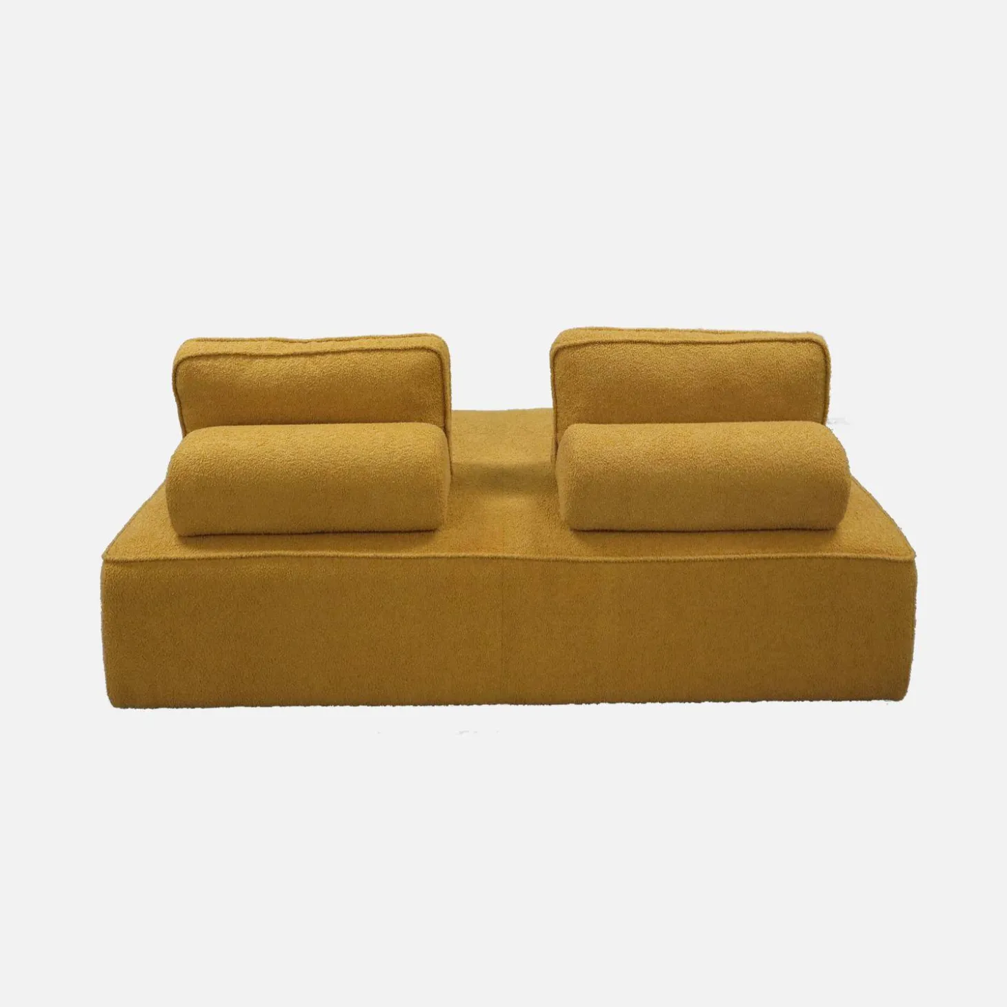 Sofá modular em tecido bouclé, 2 lugares