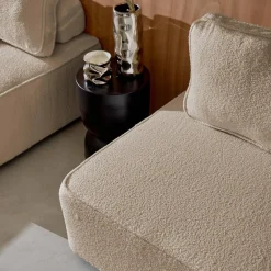 Sofá modular em tecido bouclé, 3 lugares
