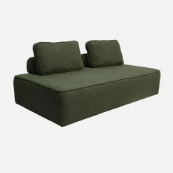 Sofá modular em tecido bouclé, 2 lugares
