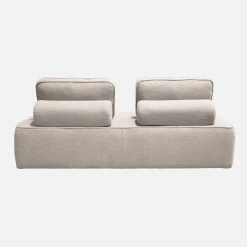 Sofá modular em tecido bouclé, 2 lugares