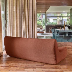 Sofá modular em tecido bouclé, 3 lugares
