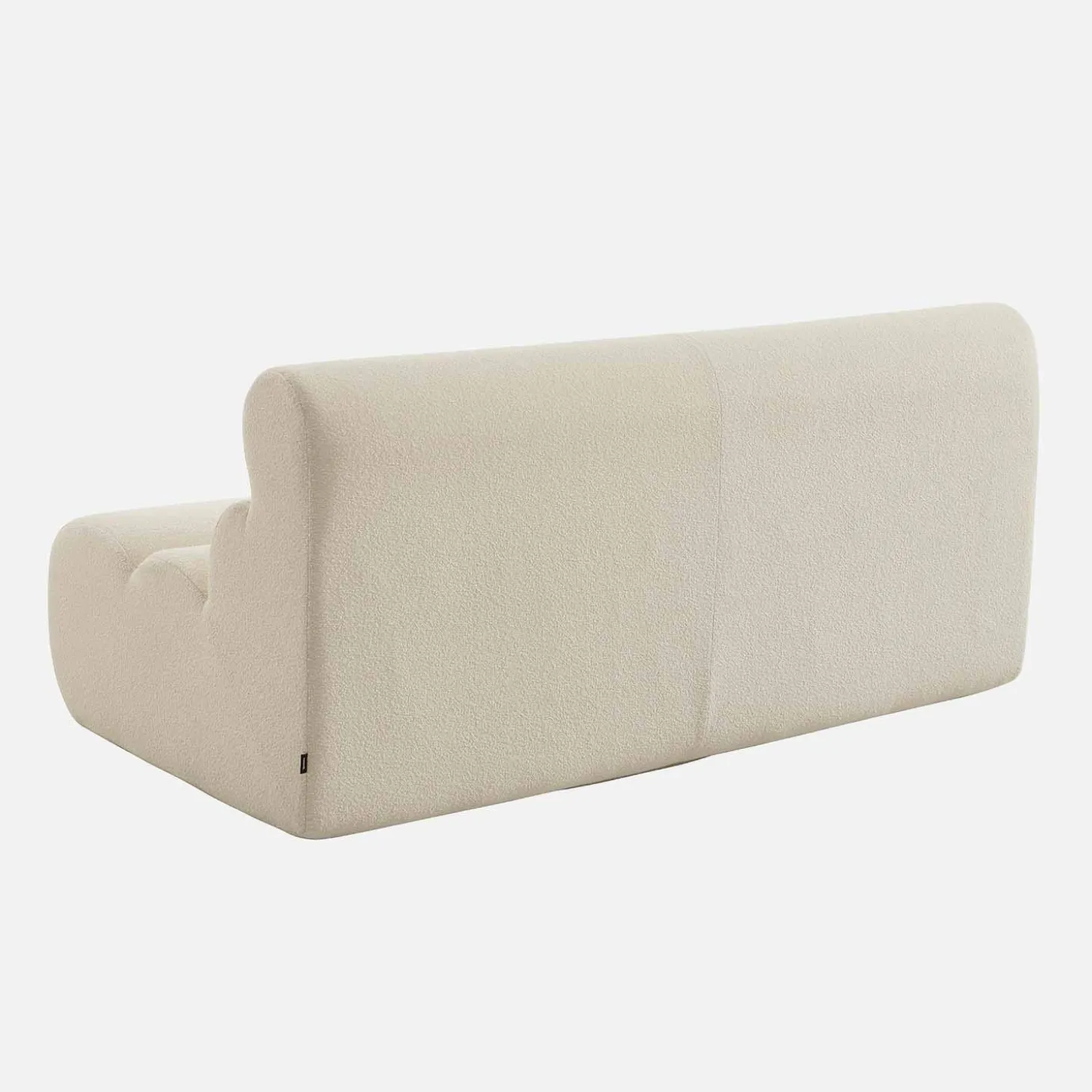 Sofá modular em tecido bouclé, 2 lugares
