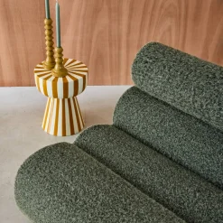 Sofá modular em tecido efeito alpaca, 3 lugares