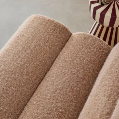 Sofá modular em tecido efeito alpaca, 3 lugares
