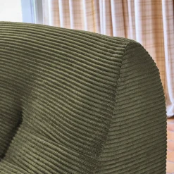 Sofá modular em veludo canelado, 3 lugares