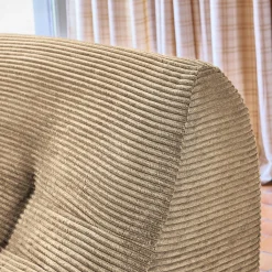 Sofá modular em veludo canelado, 3 lugares