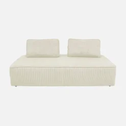 Sofá modular em veludo canelado, 4 lugares