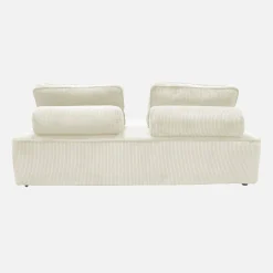 Sofá modular em veludo canelado, 4 lugares
