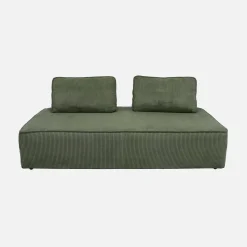 Sofá modular em veludo canelado, 4 lugares