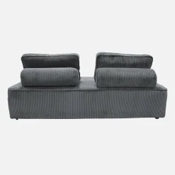 Sofá modular em veludo canelado, 4 lugares