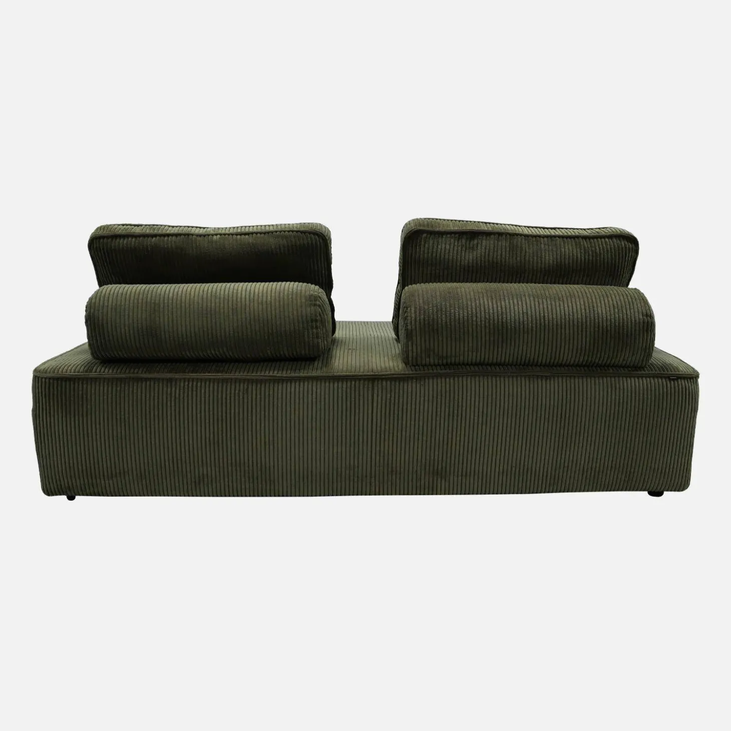 Sofá modular em veludo canelado, 4 lugares
