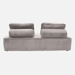 Sofá modular em veludo canelado, 4 lugares
