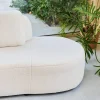 Sofá modular virgule boucle de 5 lugares