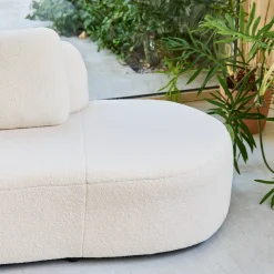 Sofá modular virgule boucle de 5 lugares